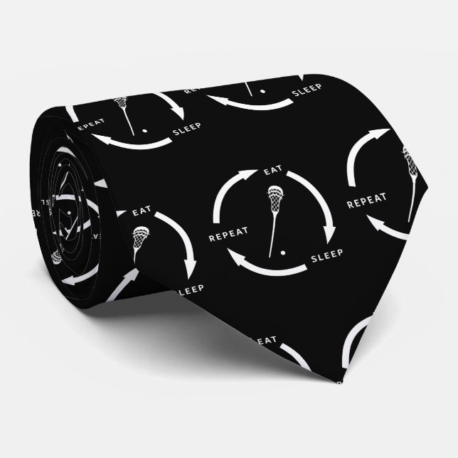 Cravate Dormir Répéter Lacrosse Sport Ventilateur Dire (Roulé)