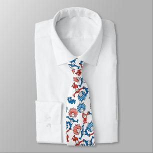 Cravate Dr. Seuss Chose Un Chose Deux motif drapeau amér