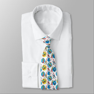Cravate Dr. Seuss   Personnages au crayon motif