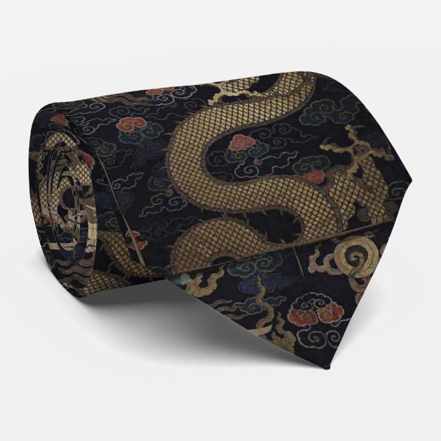 Cravate Dragon chinois (Roulé)