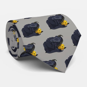 Cravate Dragon D20 noir