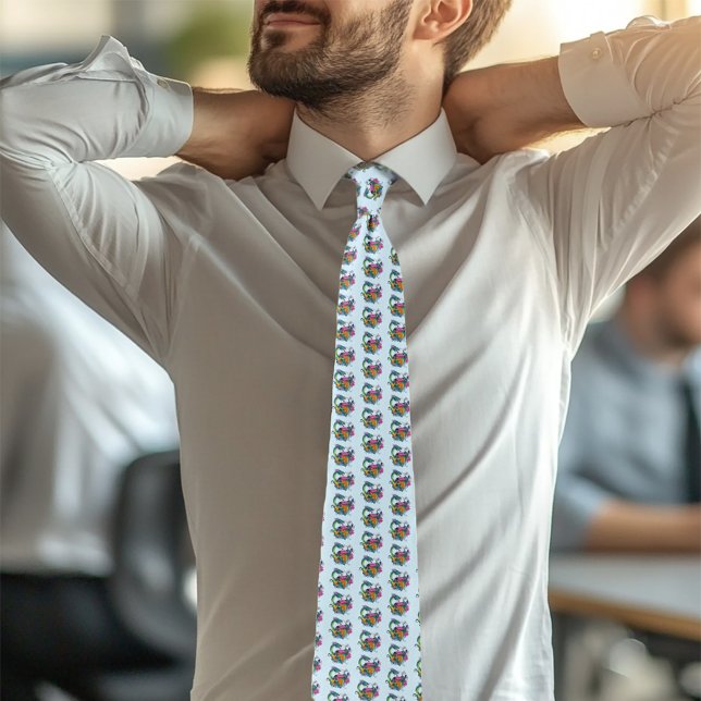 Cravate Dragon d'eau chinois Poisson Koi (Créateur téléchargé)