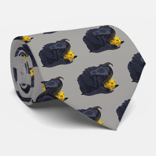 Cravate Dragon noir D20