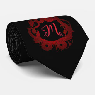 Cravate Dragon Rouge Personnalisé