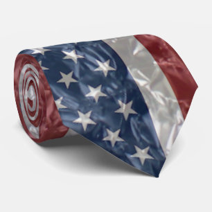 Cravate Drapeau américain - Crinké