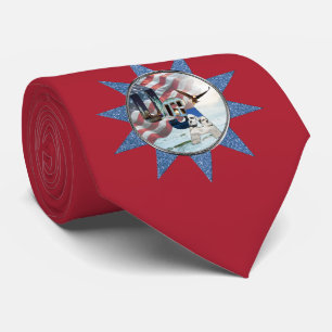 Cravate Drapeau américain rouge patriotique USA Power
