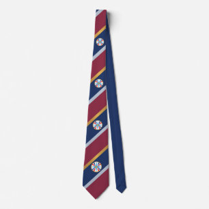 Cravate Drapeau assyrien cerclé