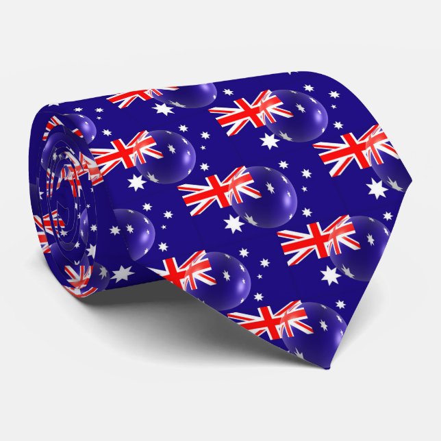Cravate Drapeau australien (Roulé)