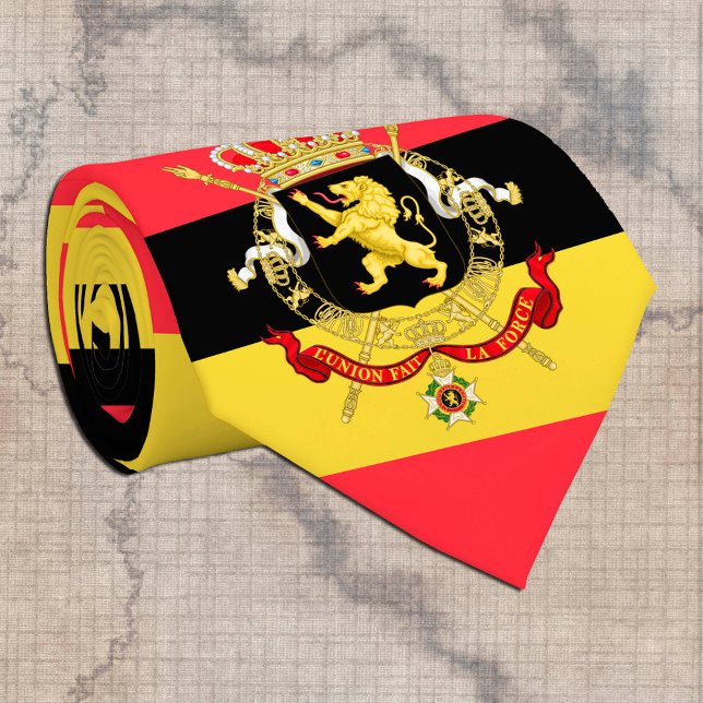 Cravate Drapeau belge & affaires Belgique, voyage / sports (Créateur téléchargé)