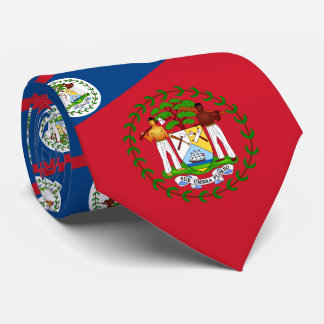 Cravate Drapeau bélizien et armoiries, Belize