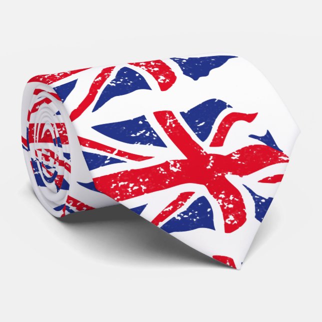 Cravate Drapeau britannique (Roulé)