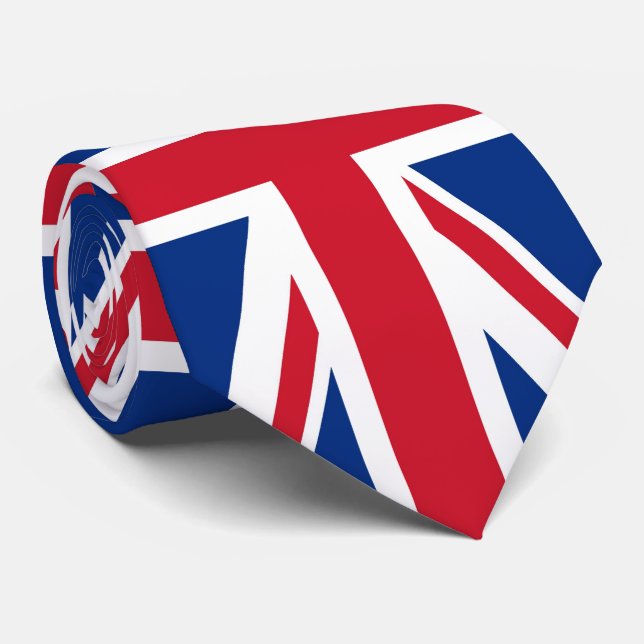 Cravate Drapeau britannique Royal Union Jack (Roulé)