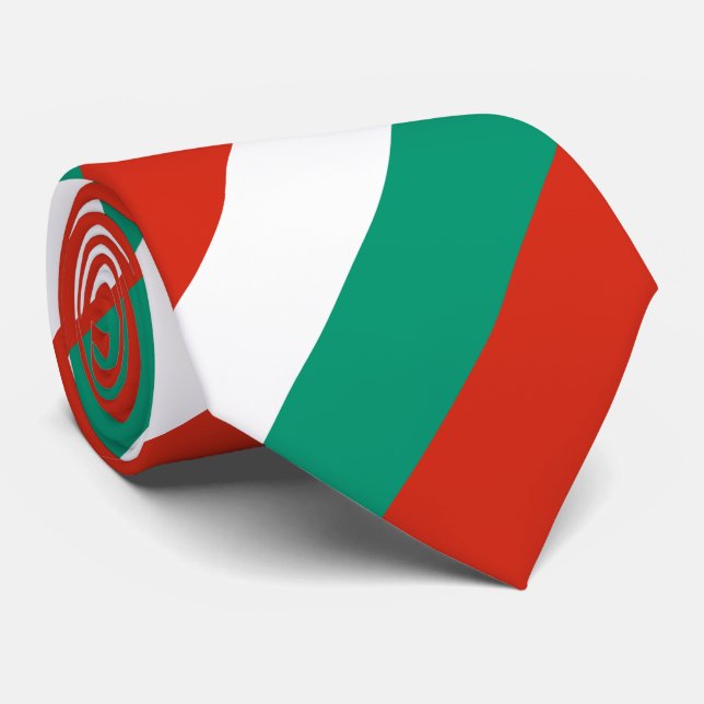 Cravate Drapeau bulgare patriotique (Roulé)