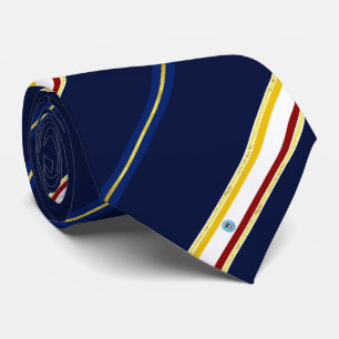 Cravate drapeau Columbus stripes