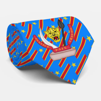 Cravate Drapeau congolais et armoiries, Drapeau de la RD d