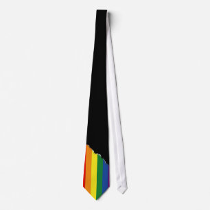 Cravate Drapeau d'arc-en-ciel de gay pride