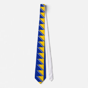 Cravate Drapeau de Bosnie-Herzégovine patriotique