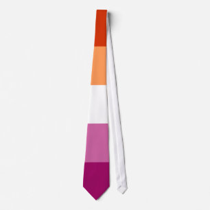 Cravate Drapeau de fierté lesbienne LGBTQ