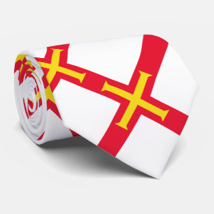Cravate Drapeau de Guernesey