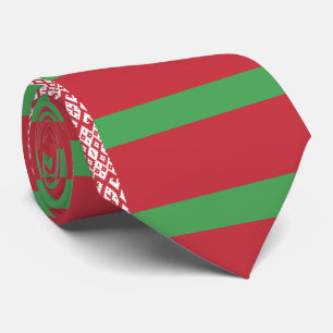 Cravate drapeau de la Biélorussie