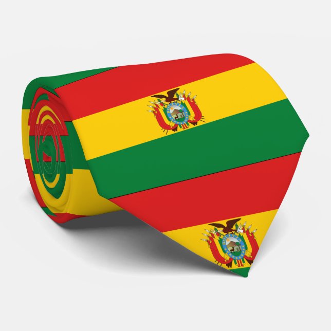 Cravate Drapeau de la Bolivie (Roulé)