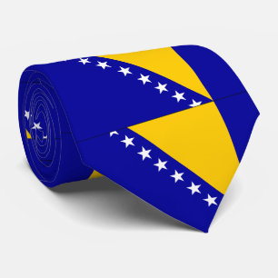 Cravate Drapeau de la Bosnie-Herzégovine