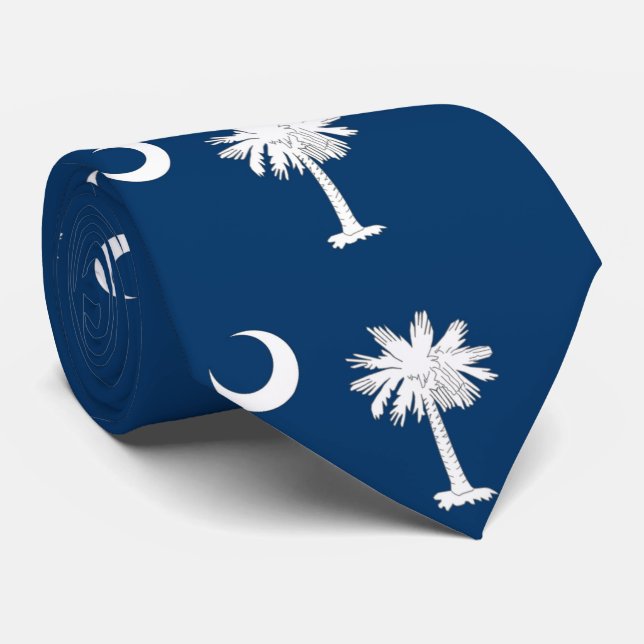 Cravate Drapeau de la Caroline du Sud (Roulé)