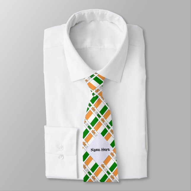 Cravate Drapeau de la Côte D'Ivoire et de la Côte d'Ivoire (Attaché)