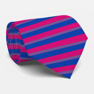 Cravate Drapeau de la fierté bisexuelle