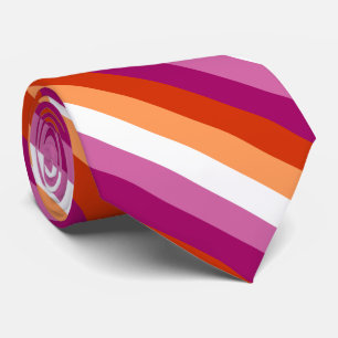 Cravate Drapeau de la fierté lesbienne