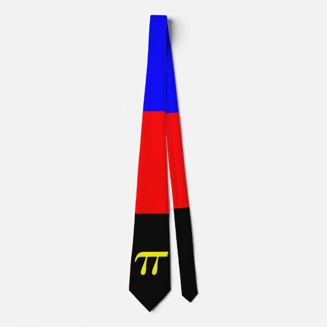 Cravate Drapeau de la Fierté polyamérale (Devant)