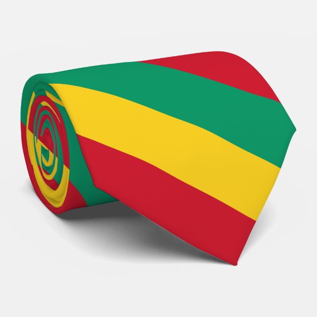 Cravate Drapeau de la Guinée (Roulé)