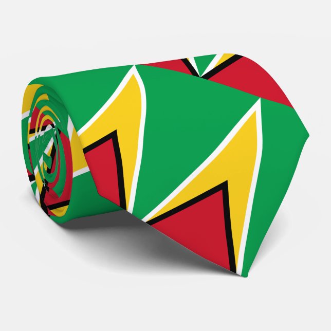 Cravate Drapeau de la Guyane (Roulé)