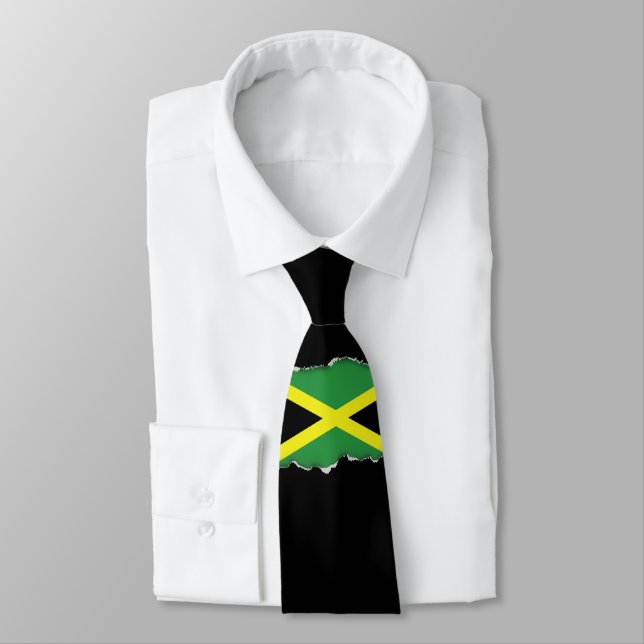 Cravate Drapeau de la Jamaïque (Attaché)