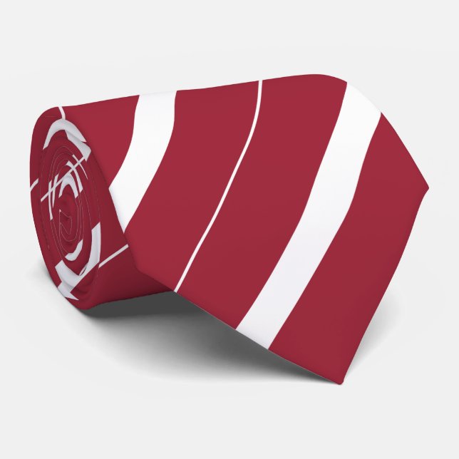 Cravate Drapeau de la Lettonie (Roulé)