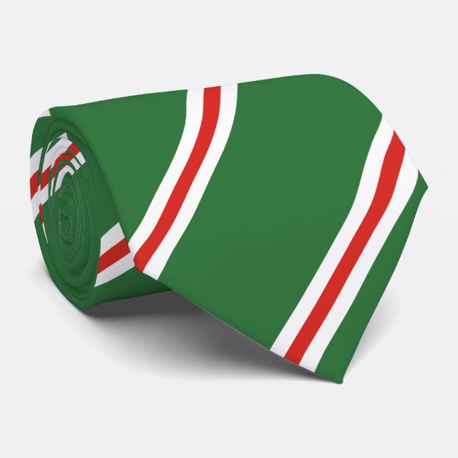 Cravate Drapeau de la République tchétchène d'Ichkeria (Roulé)