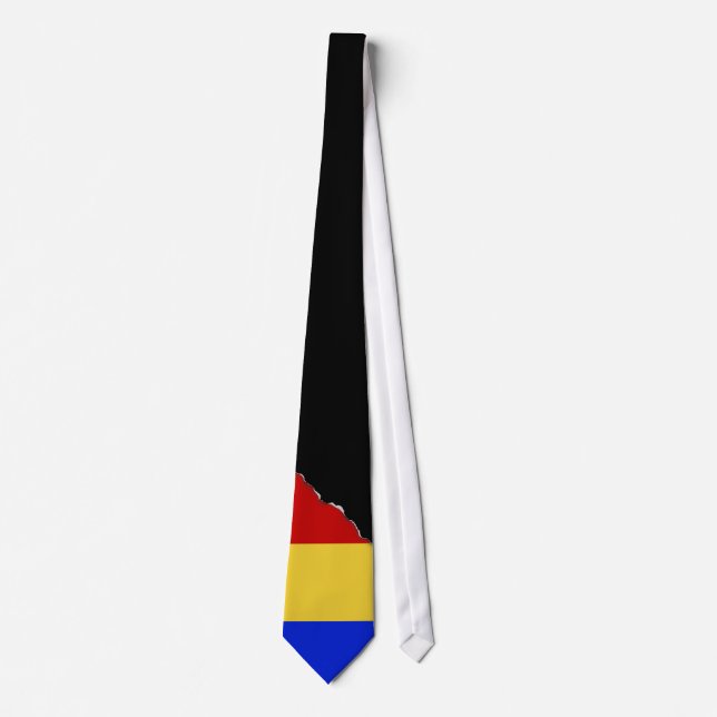 Cravate Drapeau de la Roumanie (Devant)