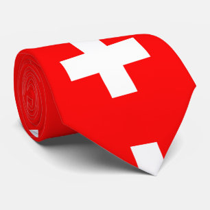 Cravate Drapeau de la Suisse