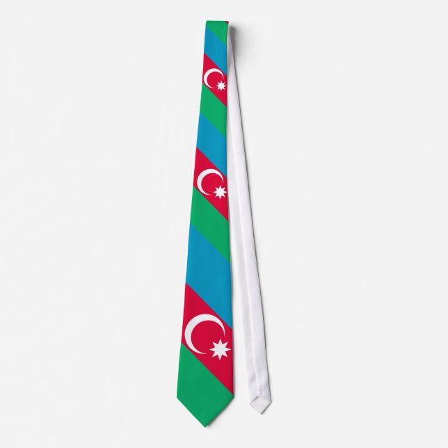Cravate Drapeau de l'Azerbaïdjan (Devant)
