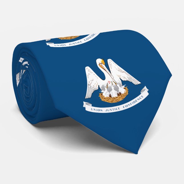 Cravate Drapeau de l'État de Louisiane (Roulé)