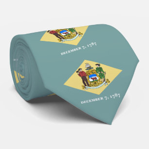 Cravate Drapeau de l'État du Delaware