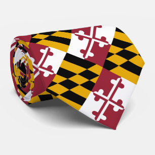 Cravate Drapeau de l'État du Maryland