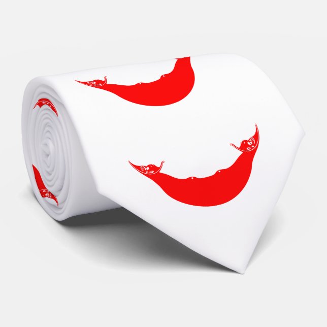 Cravate Drapeau de l'île de Pâques (Roulé)