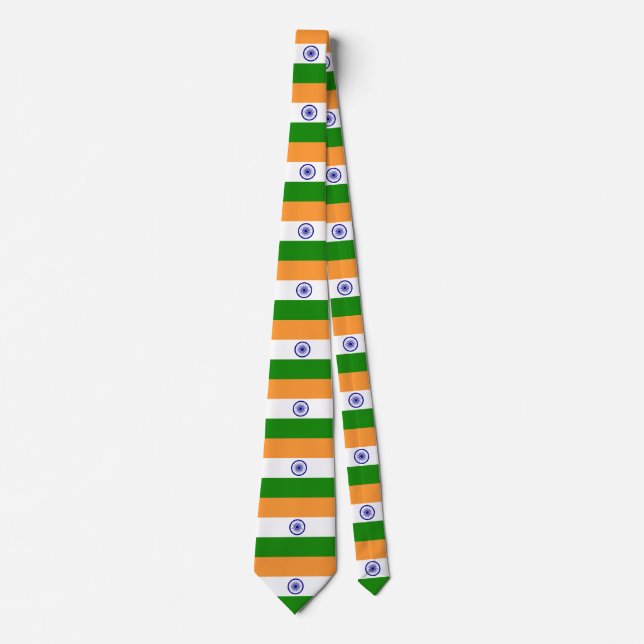 Cravate Drapeau de l'Inde (Devant)