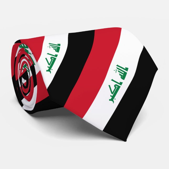 Cravate Drapeau de l'Irak (Roulé)