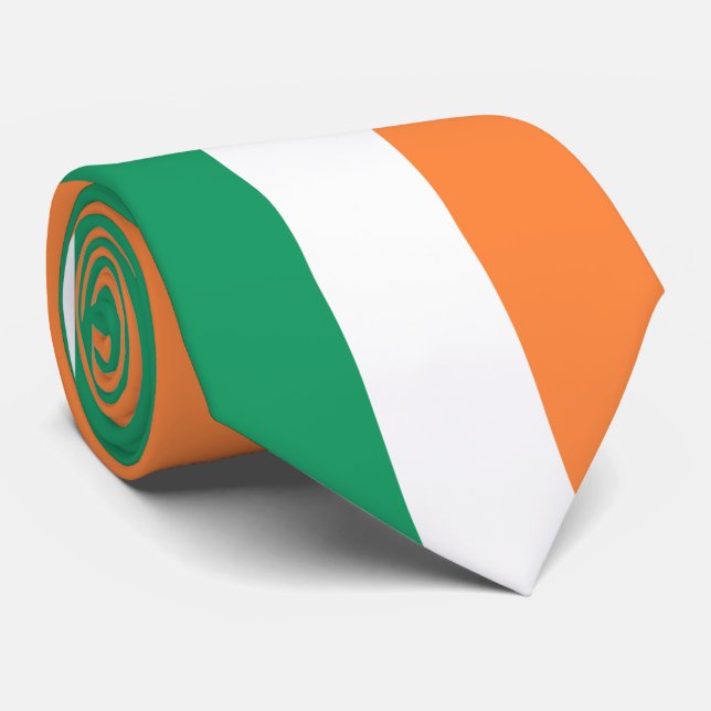 Cravate Drapeau de l'Irlande (Roulé)