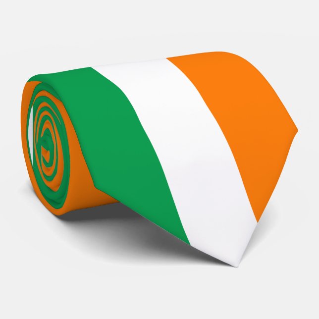 Cravate Drapeau de l'Irlande (Roulé)