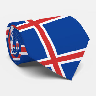Cravate Drapeau de l'Islande