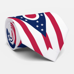 Cravate Drapeau de l'Ohio