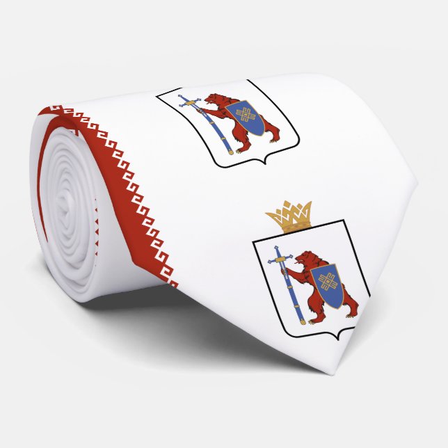 Cravate Drapeau de Mari El (Roulé)